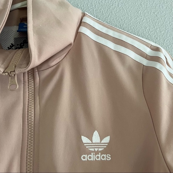 ADIDAS Originals Womens Firebird Info Poster Track Top Retro Small Dusty Rose S - Picture 8 of 14